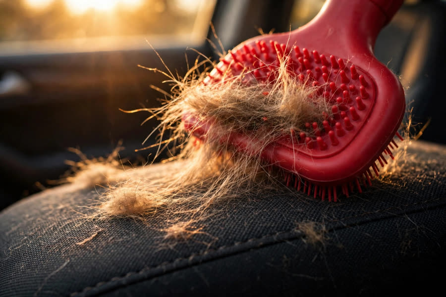Pet hair removal